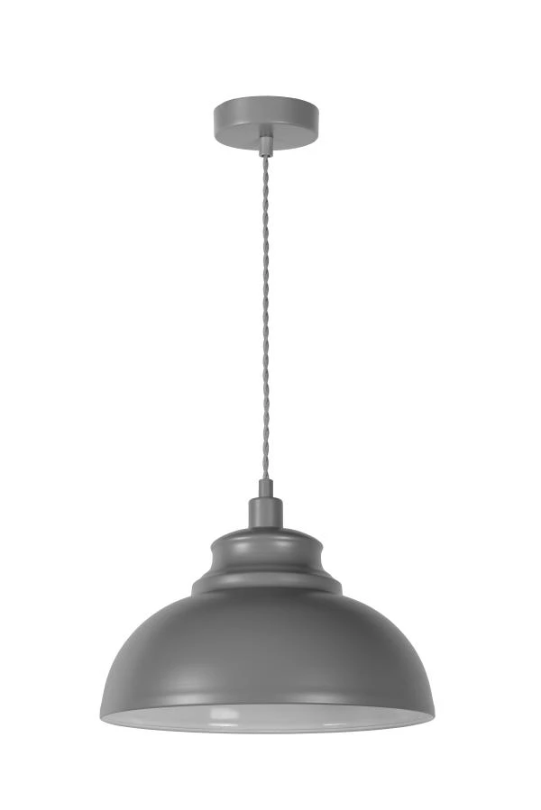 Lucide ISLA - Pendant light - Ø 29 cm - 1xE14 - Grey - off